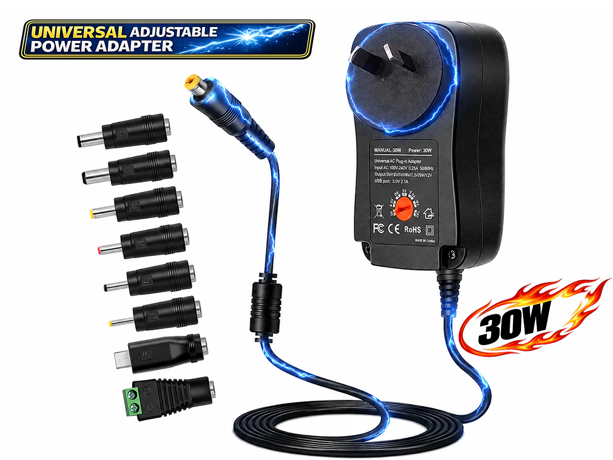 30W Adjustable Universal Power Adapter - Image 2
