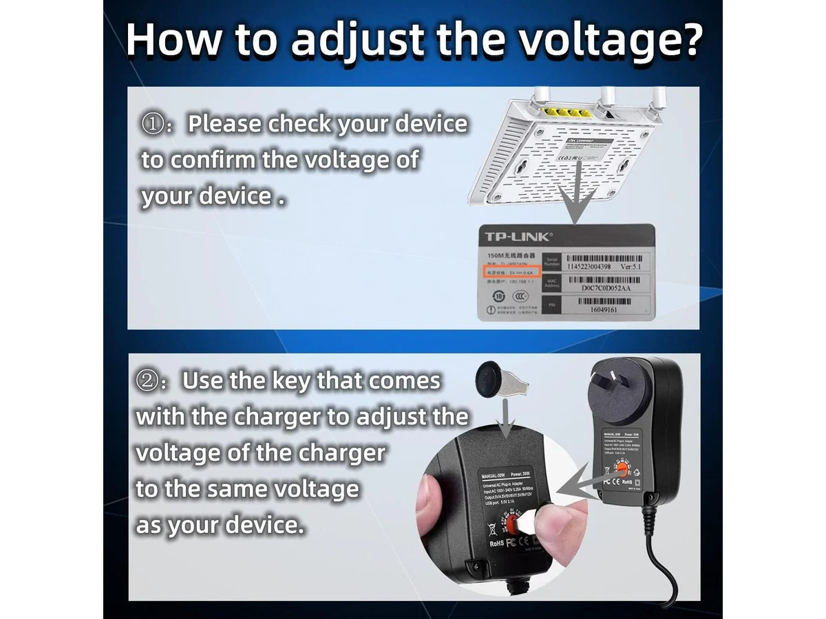 30W Adjustable Universal Power Adapter - Image 8