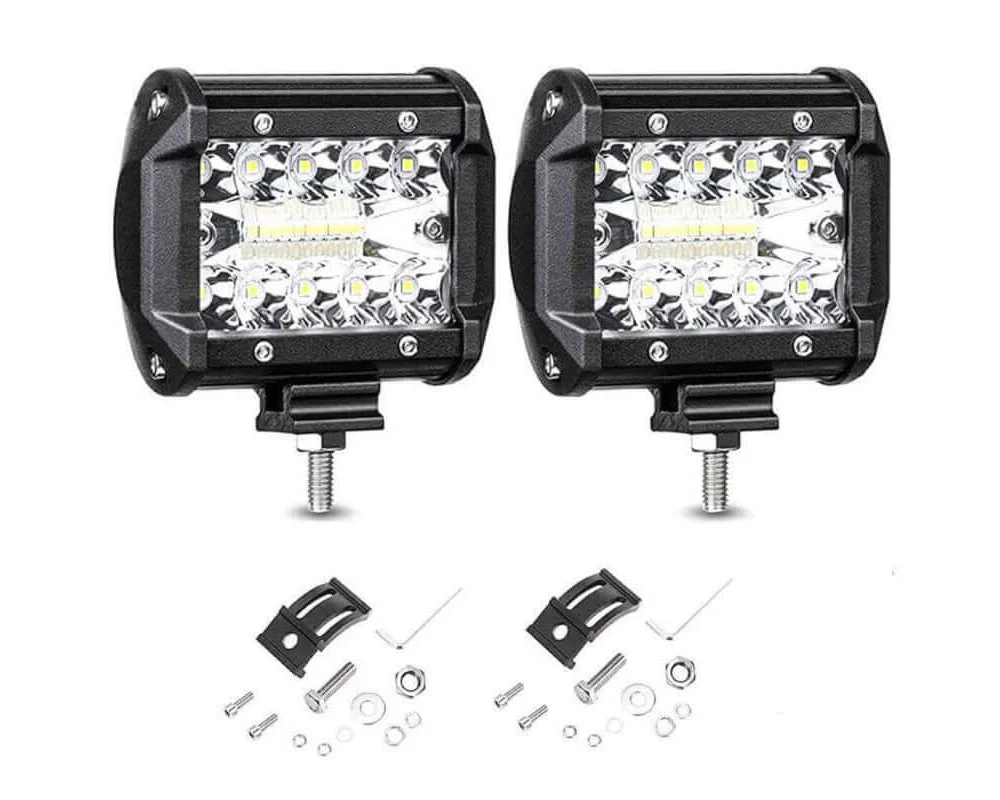 2Pcs 4Inch Led Work Light Bar - Image 2