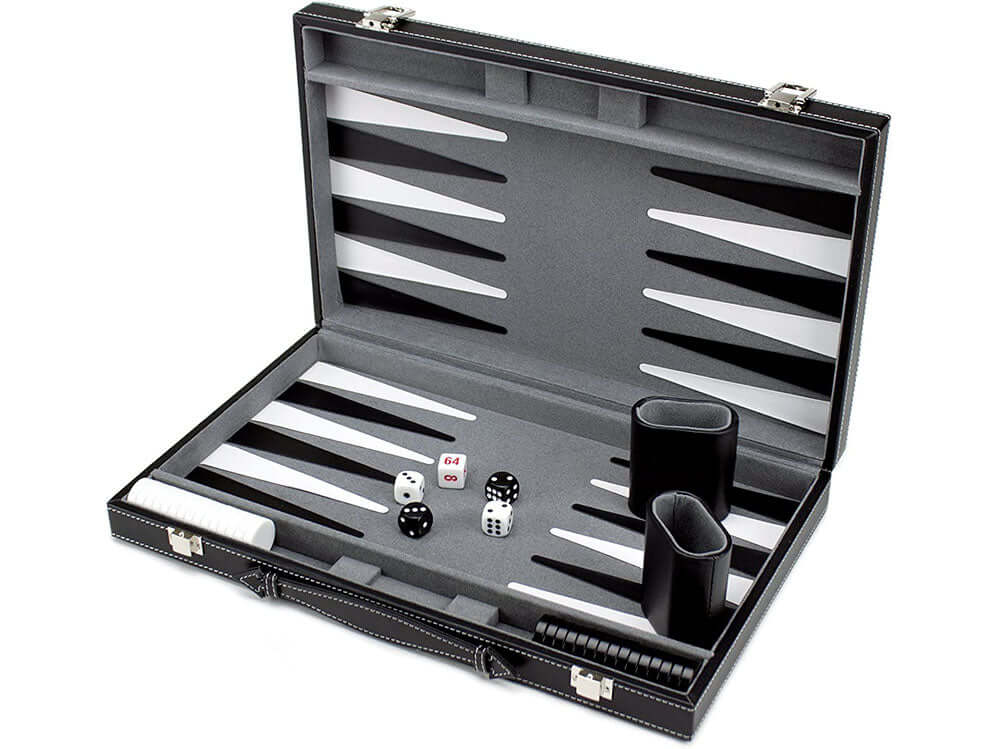 Crazy Games Backgammon Set Classic Folding Board Game - Image 3