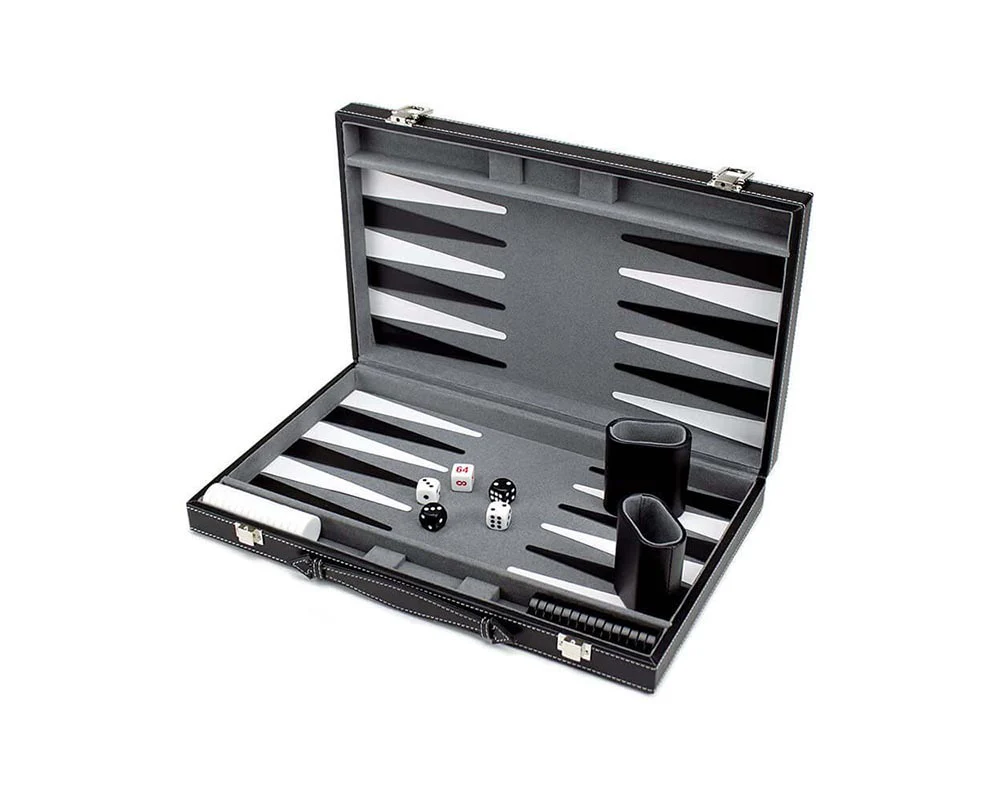 Crazy Games Backgammon Set Classic Folding Board Game - Image 7