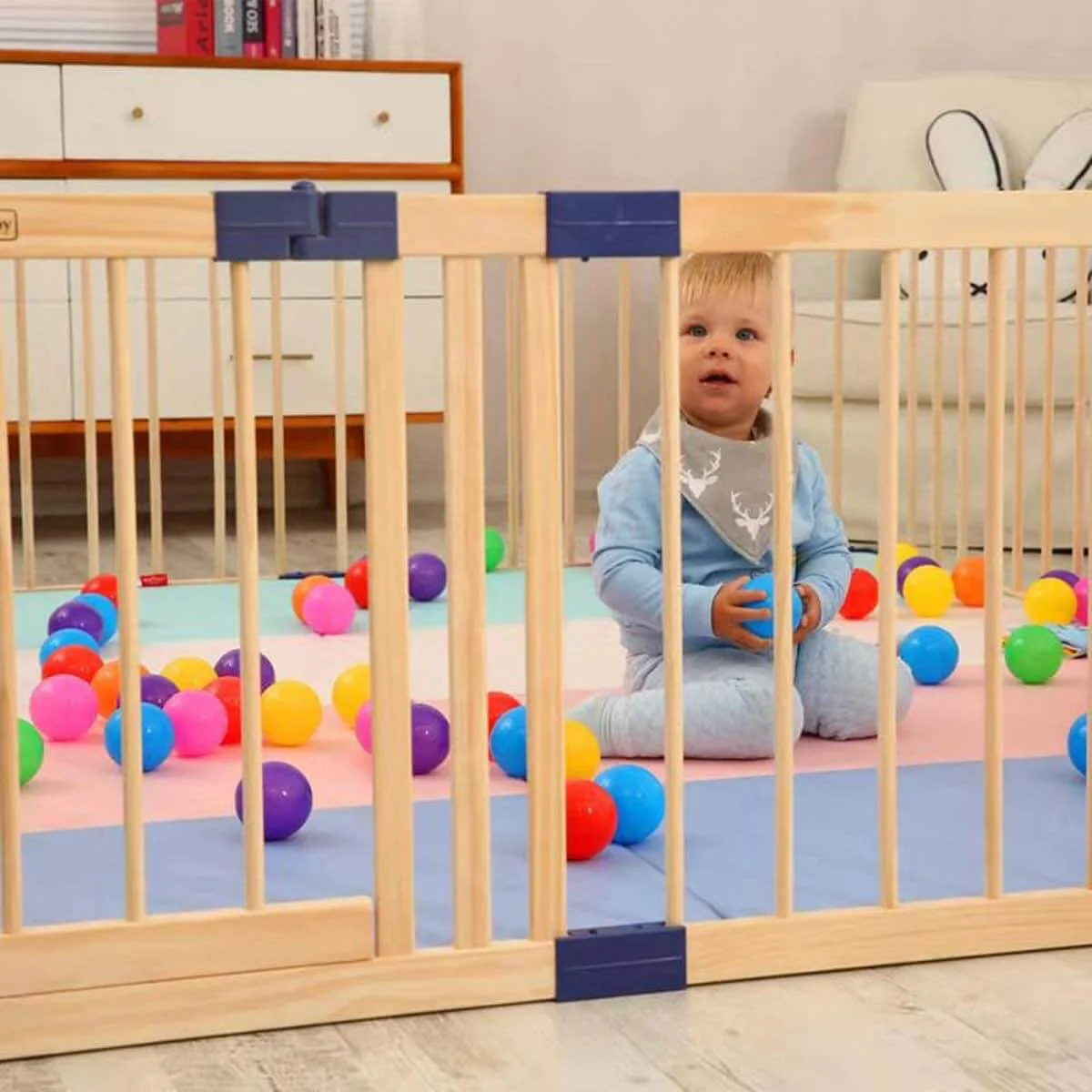 Baby Playpen Kids Play Fence with Door Playpen 8 Panel - Image 3