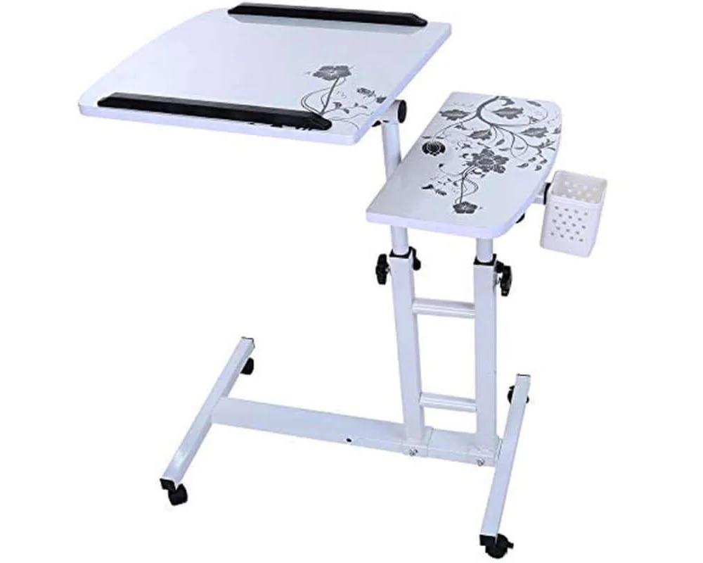 Adjustable Laptop Table Desk Stand with Wheels - Image 8