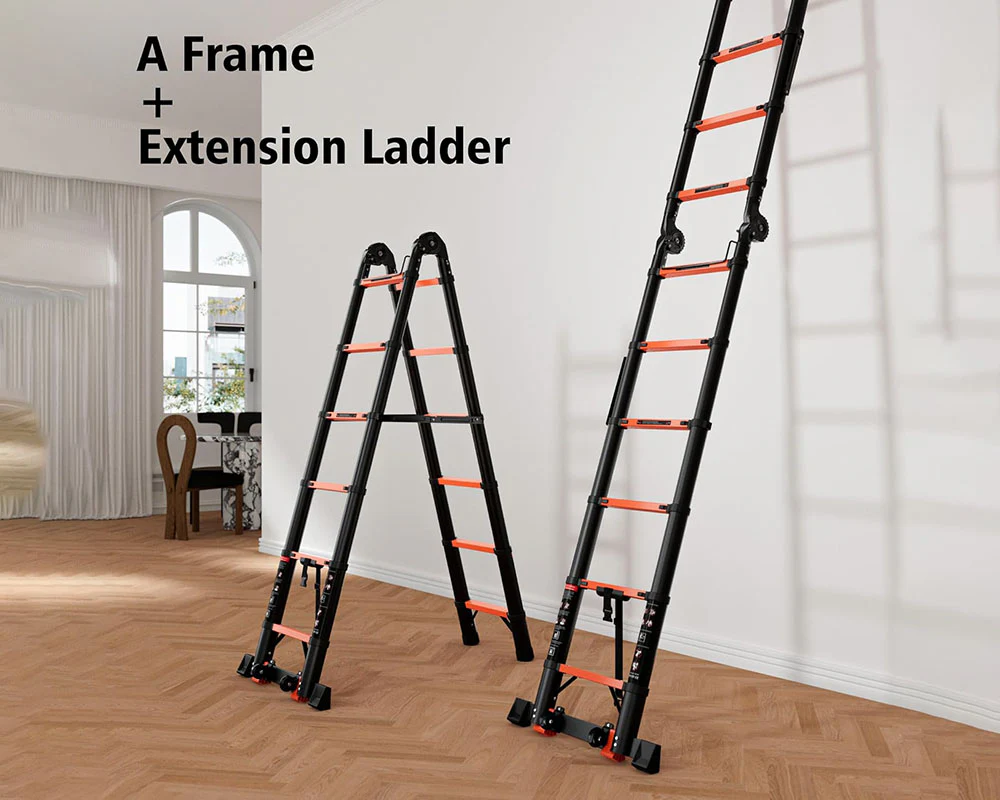 Telescopic Ladder 3.8m Aluminium Telescoping - Image 7