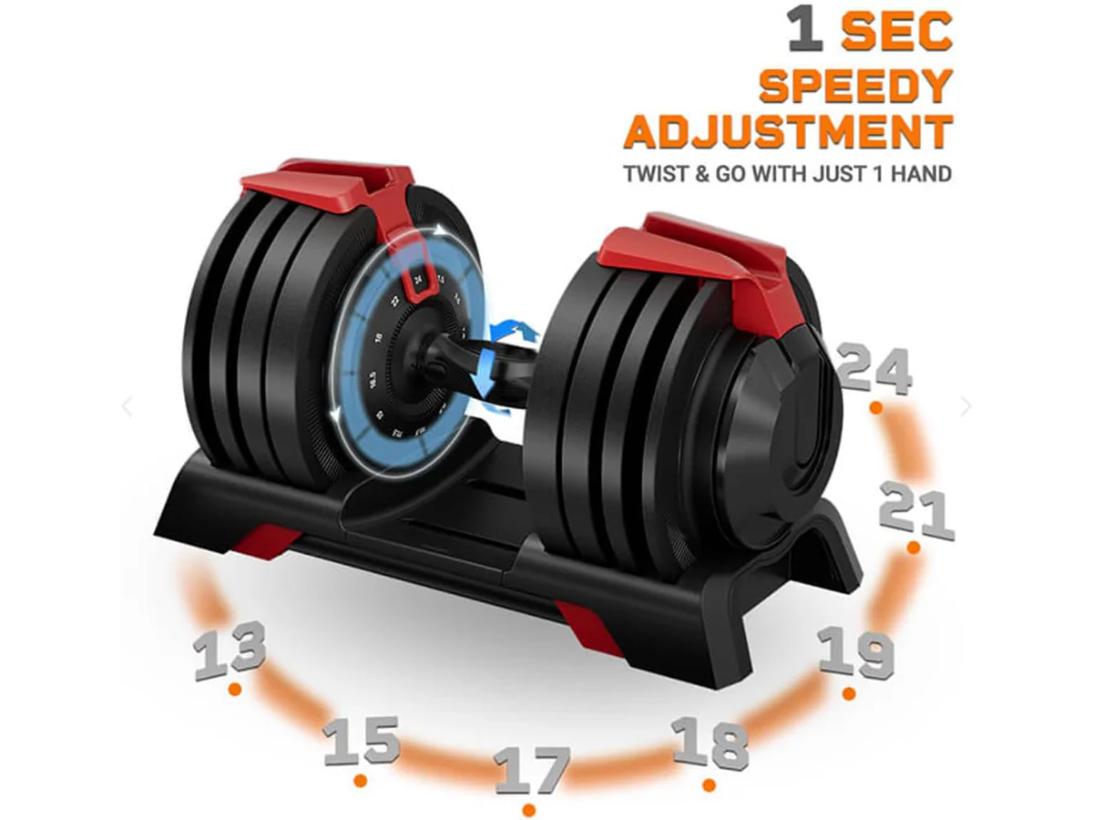 Adjustable dumbbells 24KG - Image 10