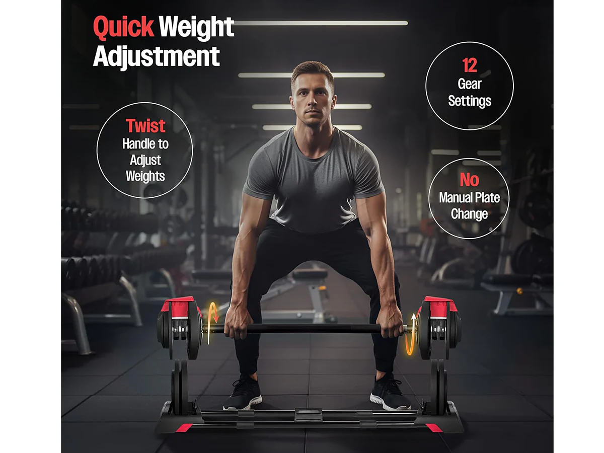 Adjustable dumbbells 24KG - Image 11