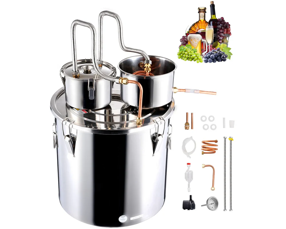 Alcohol Distiller Still Water Wine Spirits Brew Home 50L - Image 9