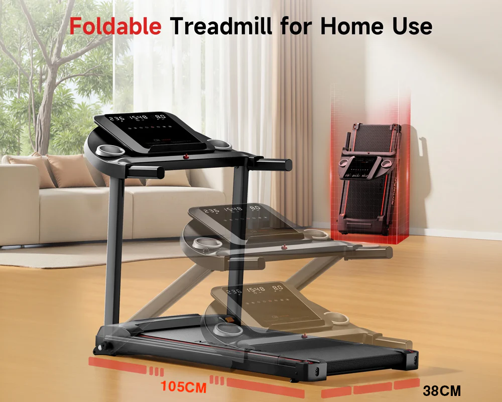 Folding Treadmill Mechanical Treadmill Walking Machine - Image 2