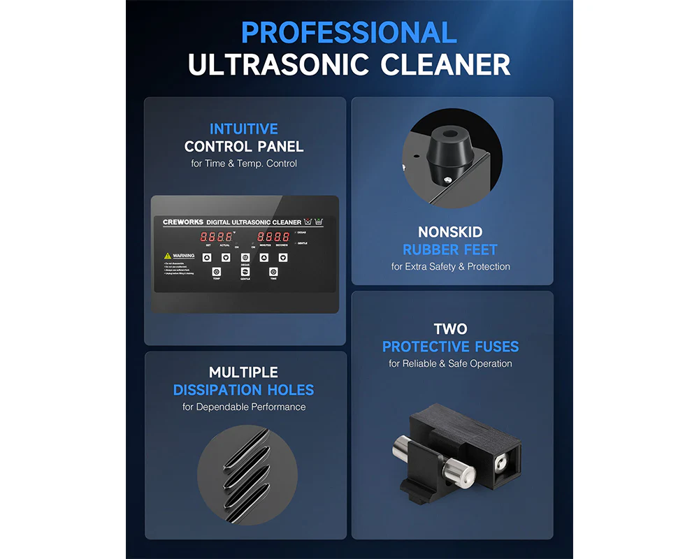 30L Ultrasonic Cleaner with Timer Heating Machine Digital Sonic Cleaner - Image 5