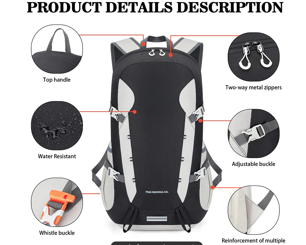 Hiking Backpack Backpack Bag - Image 6