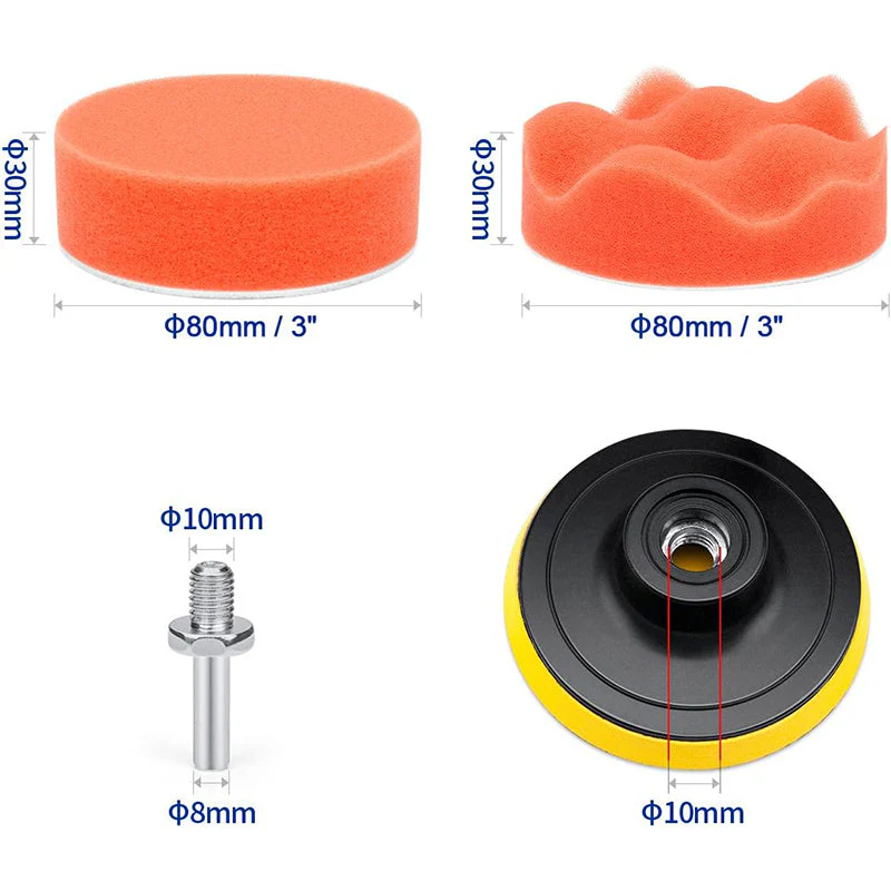 Car Polishing Pads Polisher Cleaner Sponge Buffer Waxing - Image 2
