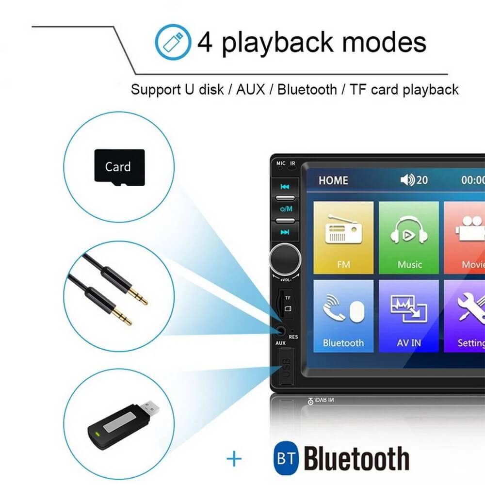 Car Stereo 2 Din 7 "Universal Car Multimedia Player Auto Radio - Image 3