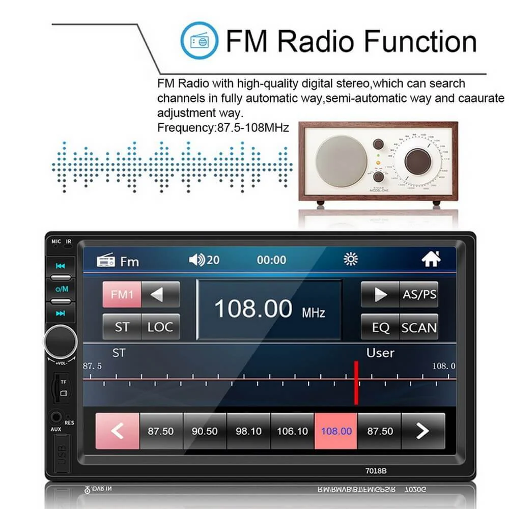 Car Stereo 2 Din 7 "Universal Car Multimedia Player Auto Radio - Image 4