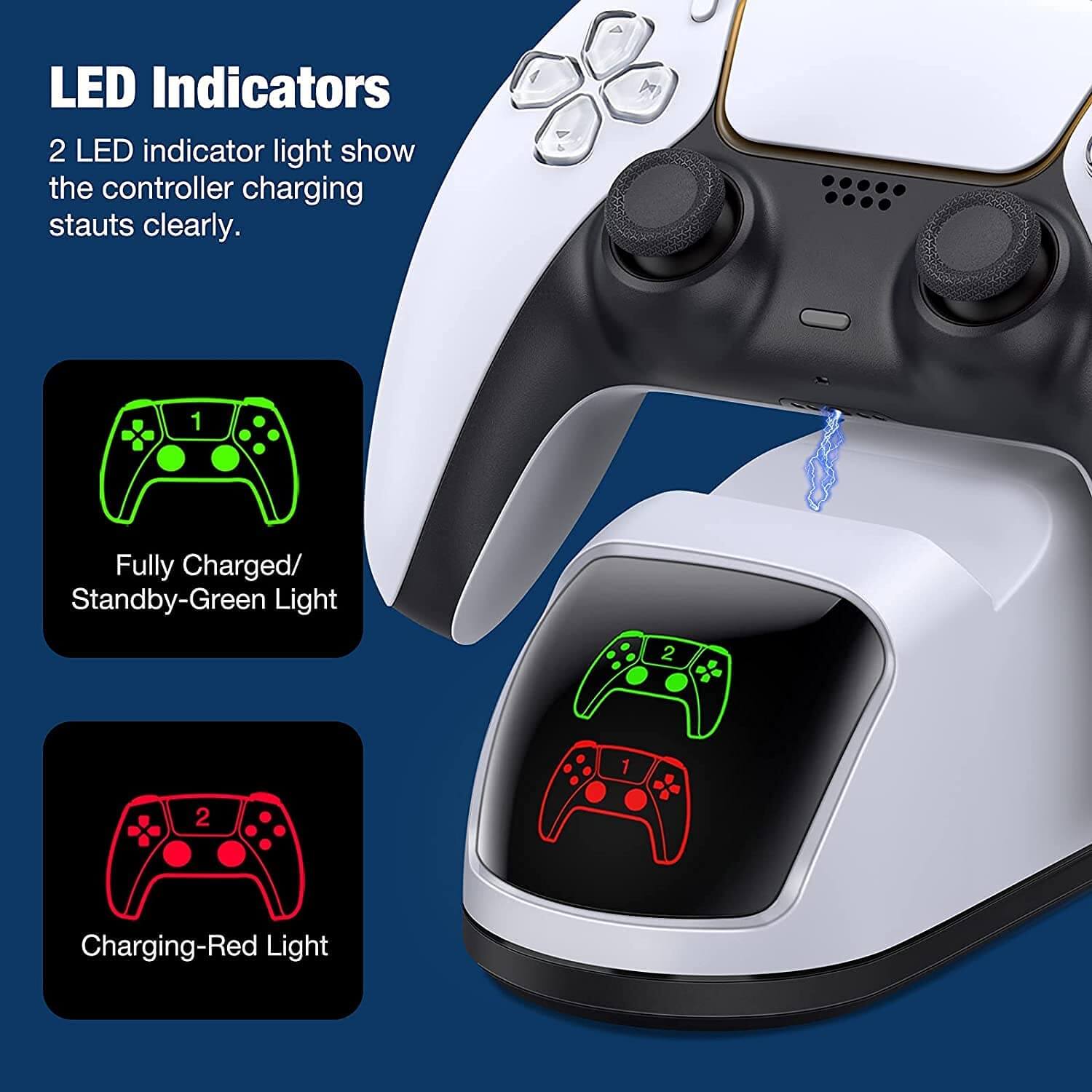 Dual Controller Charging Station for PS5 - Image 4