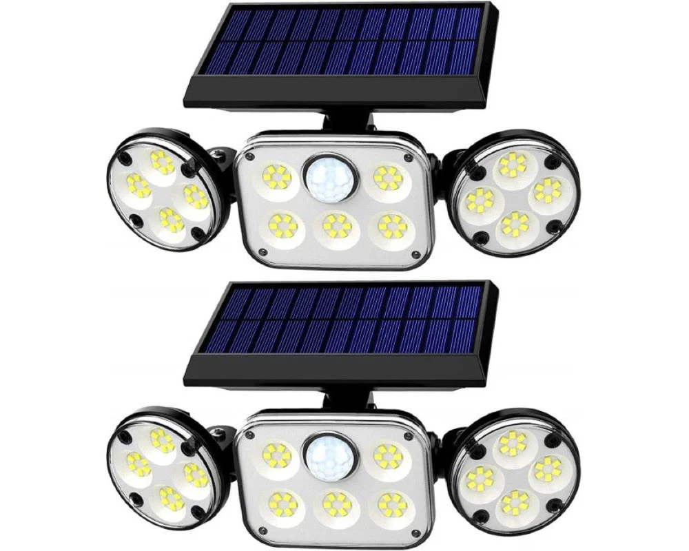3-Headed Outdoor Solar Motion Sensor Light - Image 2