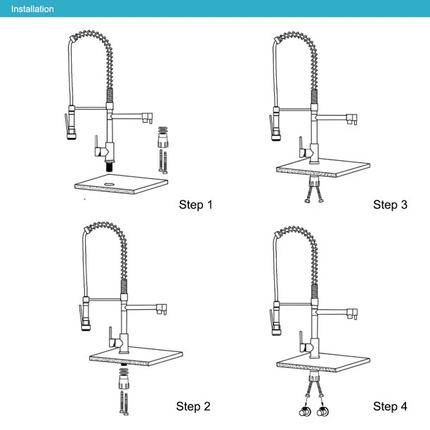Kitchen Faucet, Kitchen Faucet Sink Mixer Tap - Image 6
