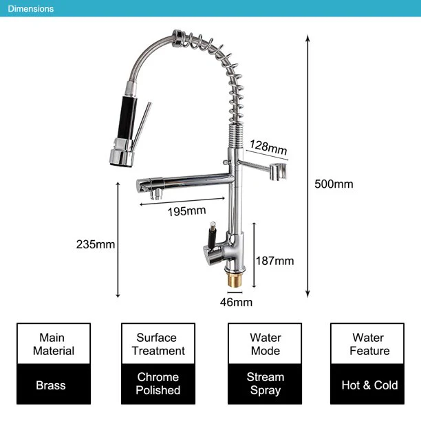 Kitchen Faucet, Kitchen Faucet Sink Mixer Tap - Image 7