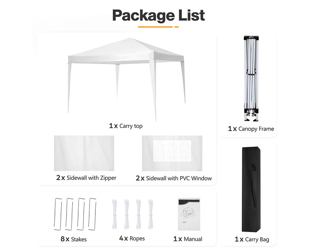 Foldable Outdoor Pop Up Gazebo 3x3M - Image 6