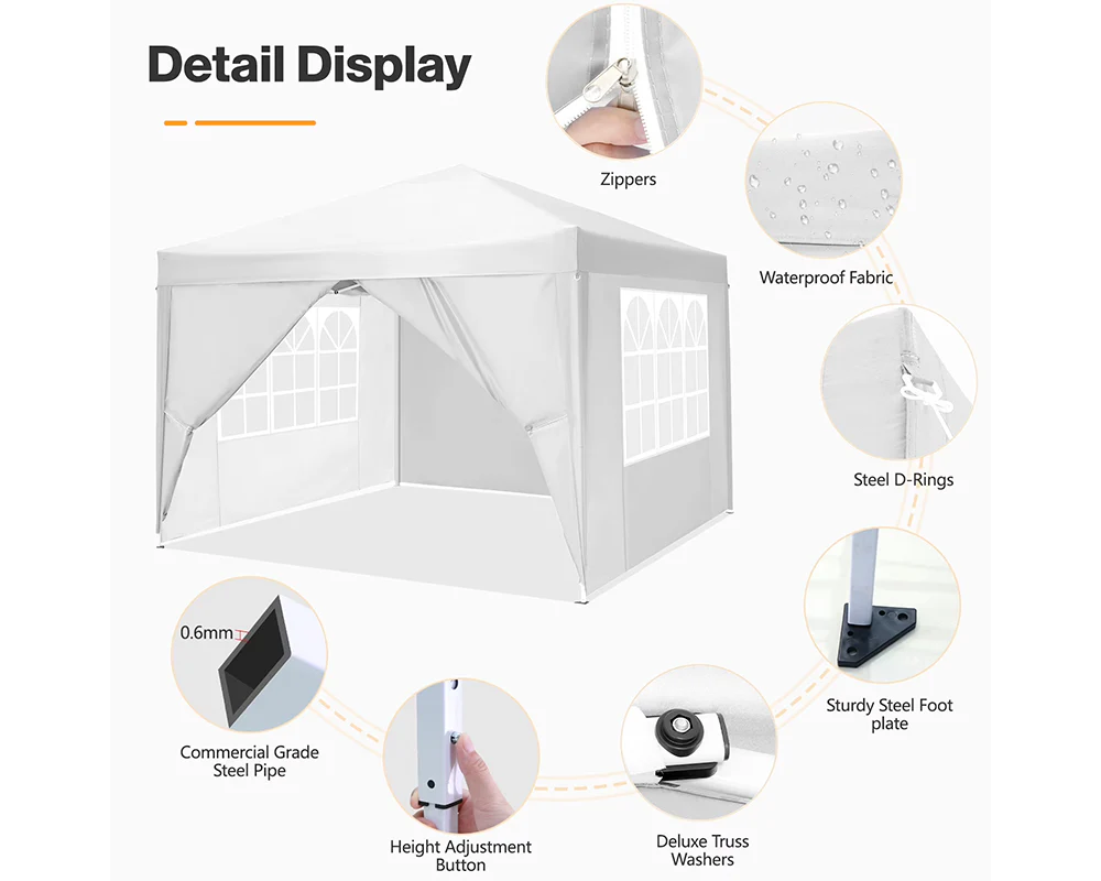 Foldable Outdoor Pop Up Gazebo 3x3M - Image 9