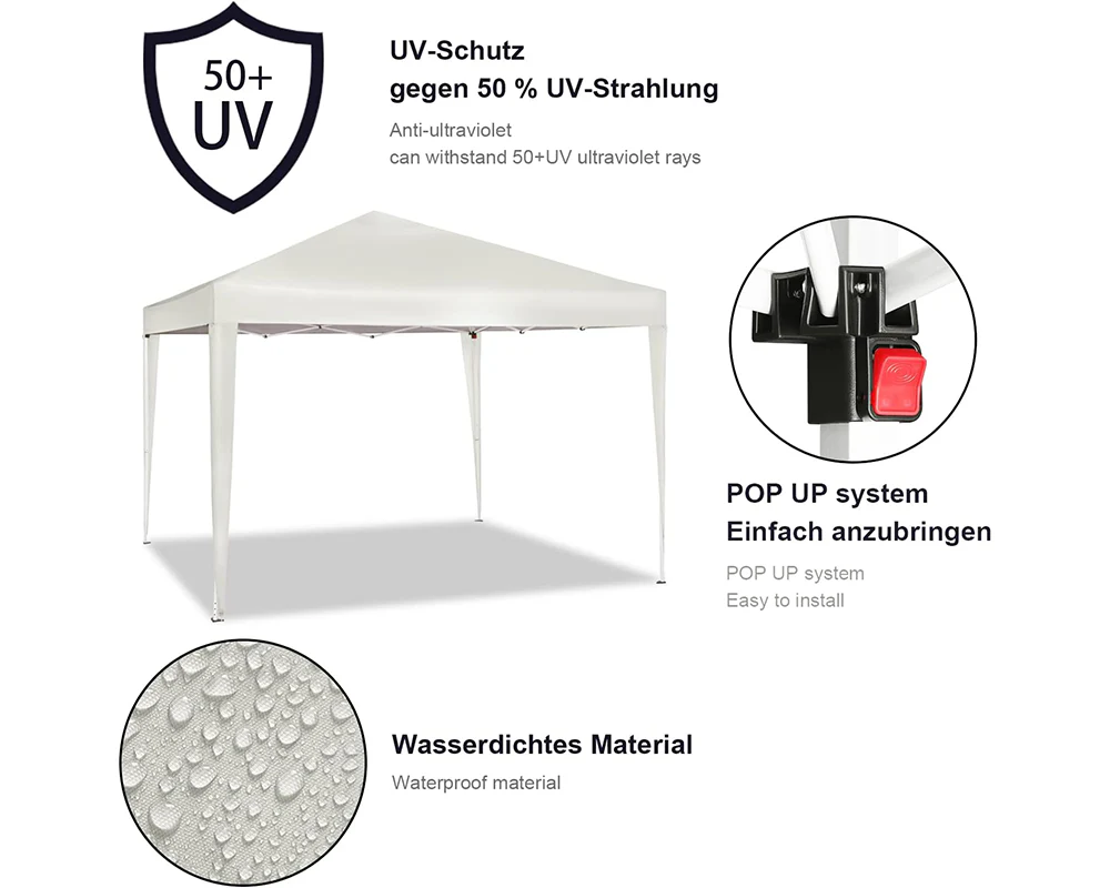 Folding Garden Gazebo 3x3M - Image 5