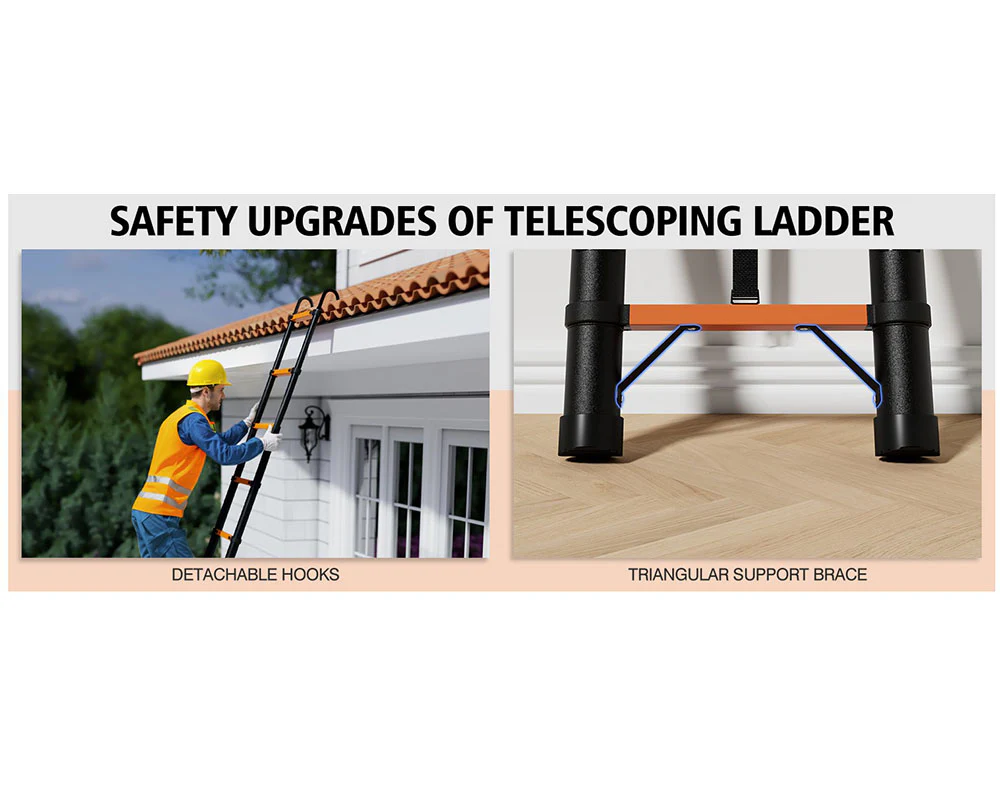Telescopic Ladder 4.4m Aluminium Telescoping - Image 10