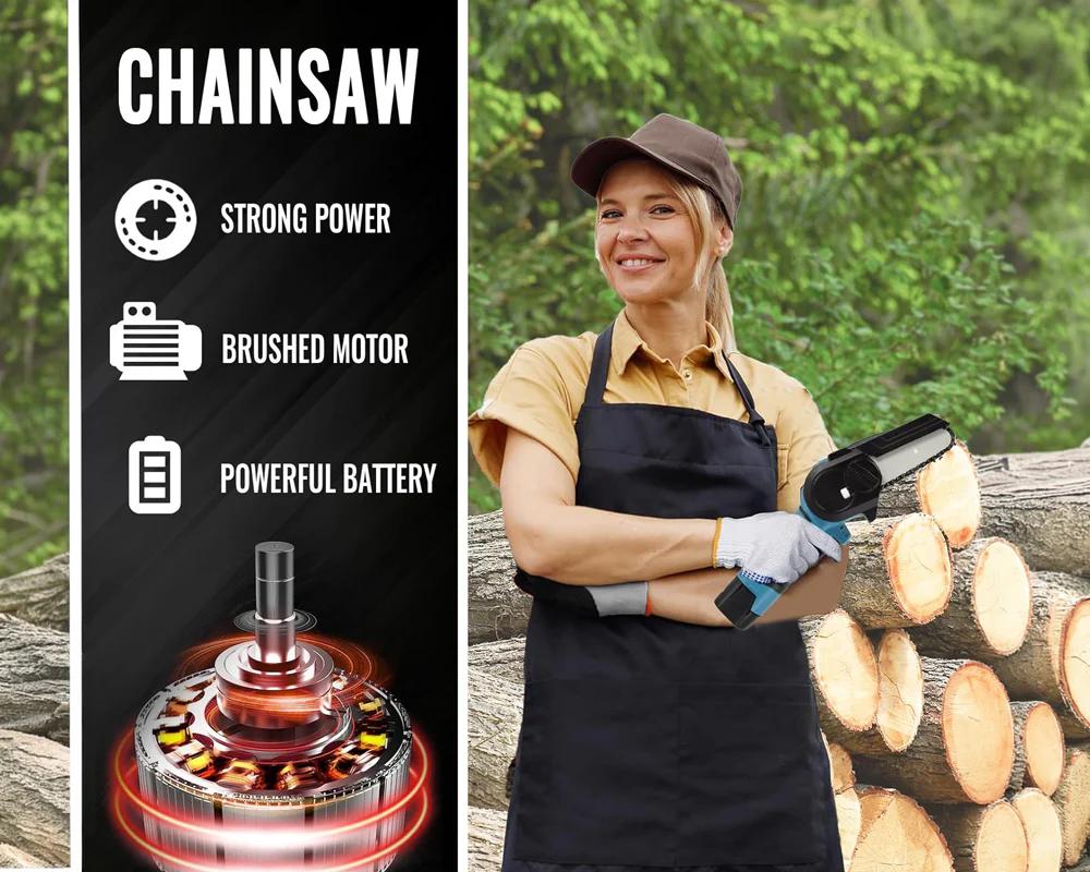 Mini Chainsaw Cordless Power ChainSaws - Image 2