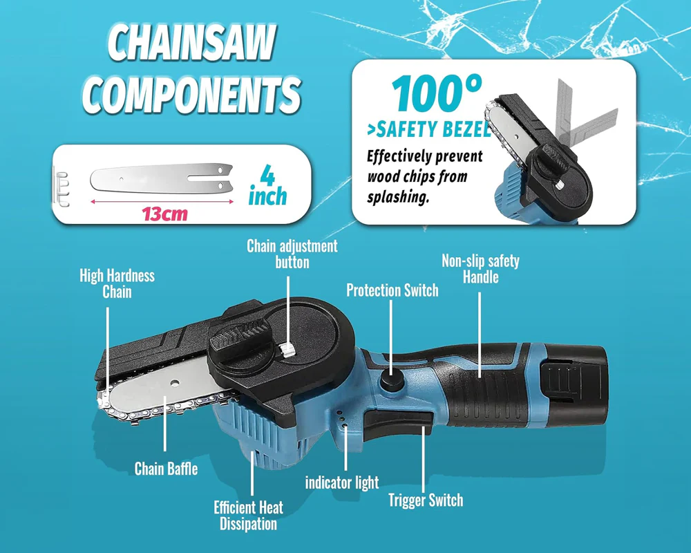 Mini Chainsaw Cordless Power ChainSaws - Image 8