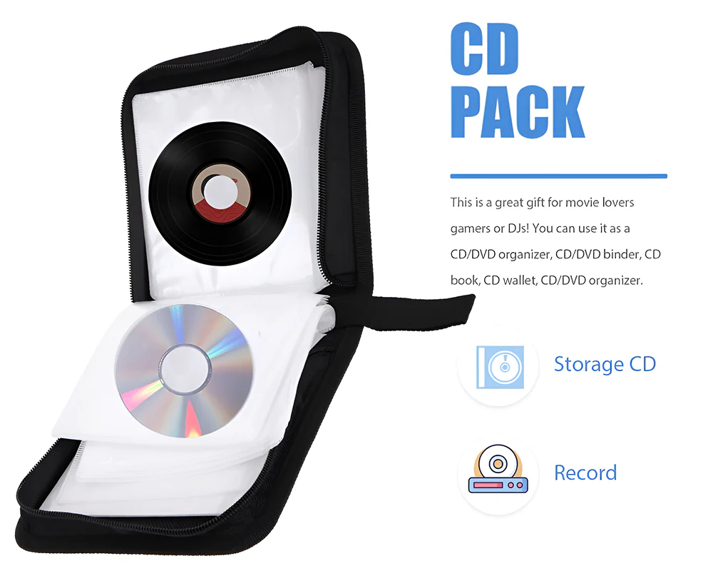 CD/DVD Case 40 Pockets / Hardcover CD/DVD Holder - Image 5