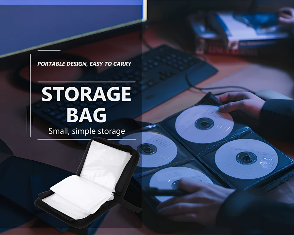 CD/DVD Case 40 Pockets / Hardcover CD/DVD Holder - Image 6