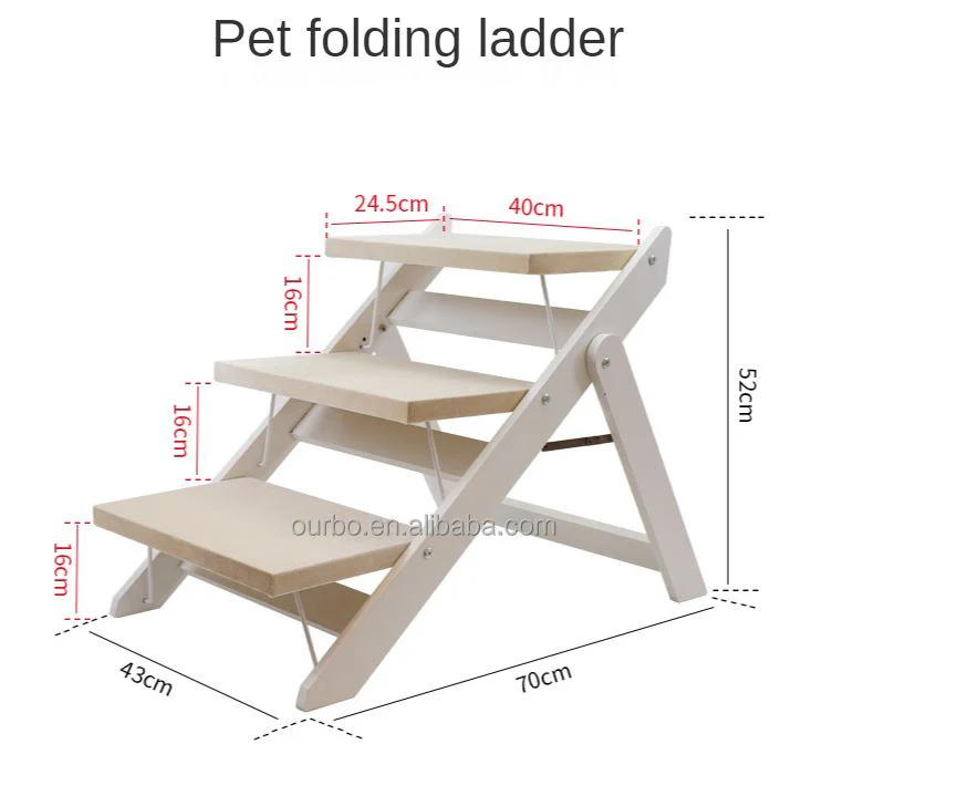 Pet Steps Ramp Dog Stairs Cat 3 Steps Portable - Image 5