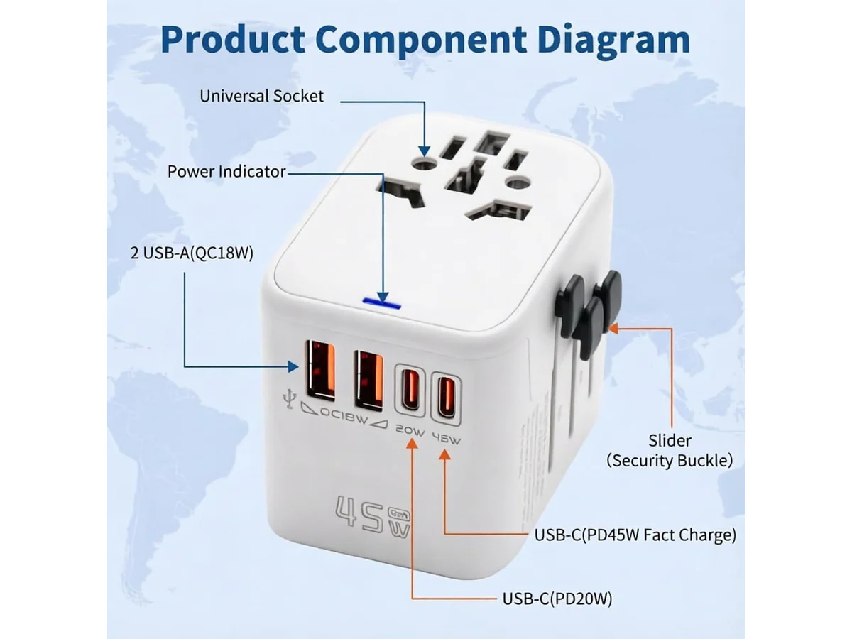 Universal Travel Adapter - Image 3
