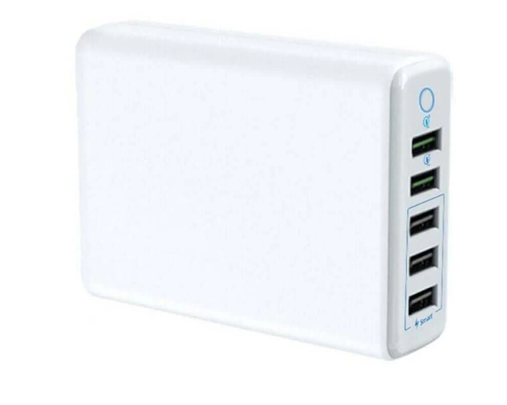 5-port mobile phone charger, Smart USB charger,QC fast charging - Image 2