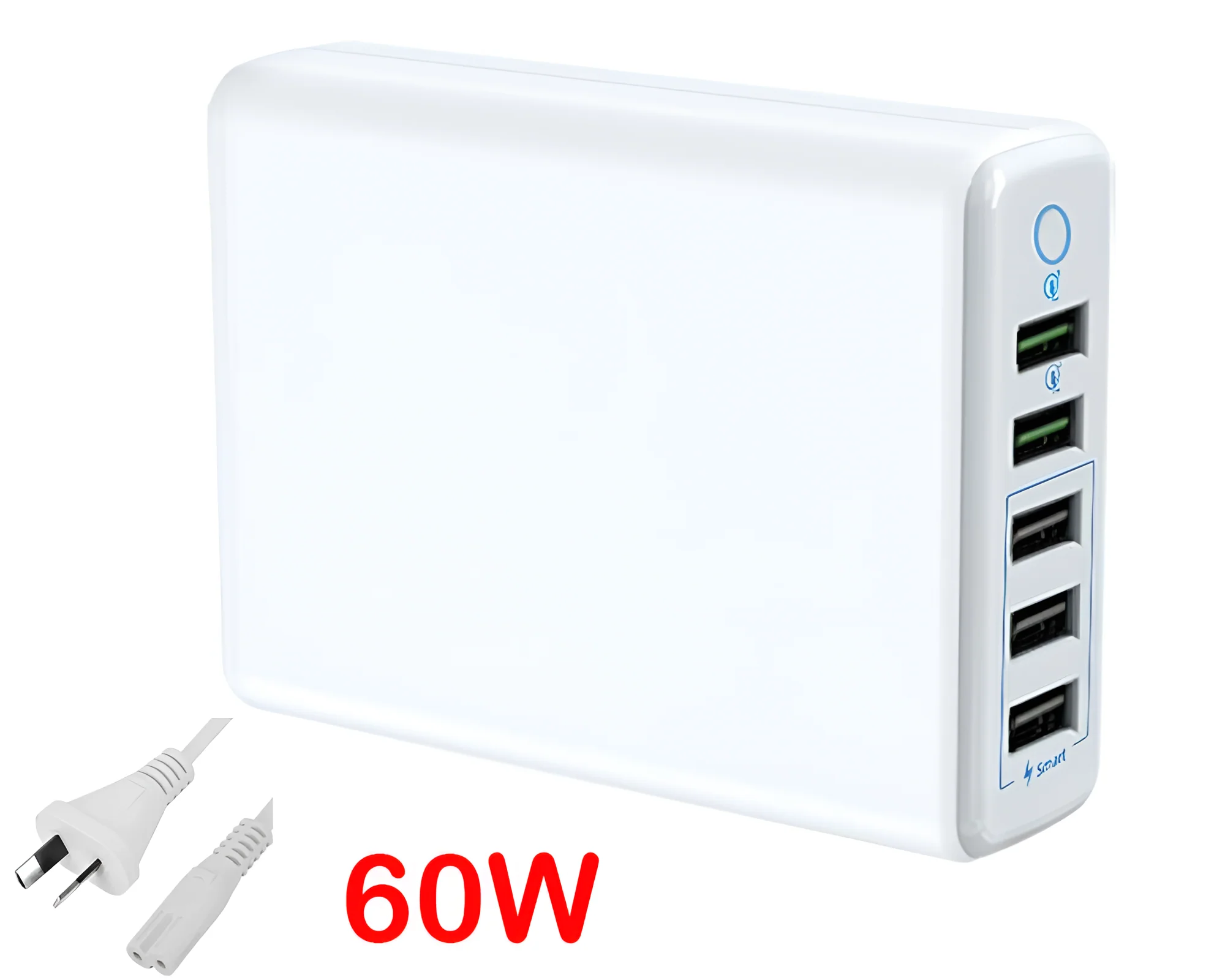 5-port mobile phone charger, Smart USB charger,QC fast charging - Image 6