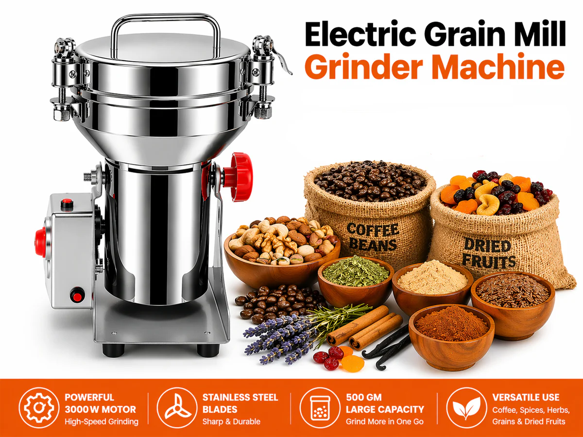 Electric Grain Mill Grinder Machine - Image 2