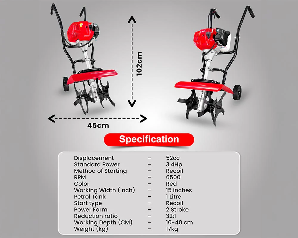 Rotary Hoe Tiller Cultivator - Image 5
