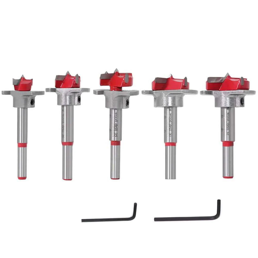 5pcs Forstner Drill Bit Woodworking Hole Saw Cutter Bits 15/20/25/30/35mm Forstner Bits - Image 7