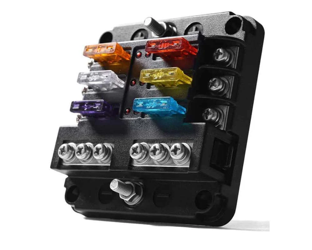 6 Circuit Negative Bus Blade Fuse Block - Image 8