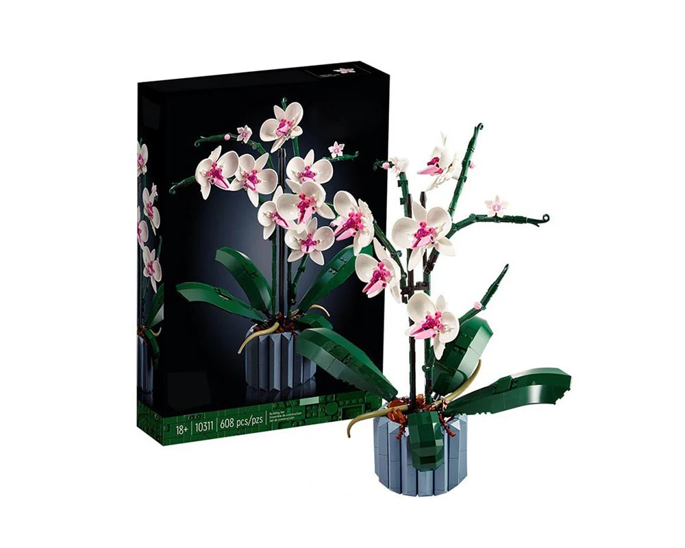 Flower Orchid Building Blocks 608 Piece - Image 2