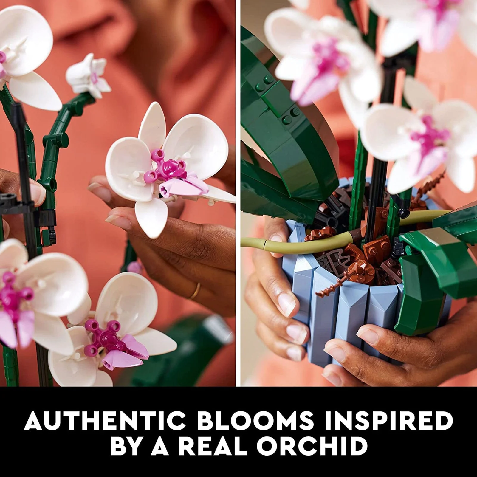 Flower Orchid Building Blocks 608 Piece - Image 3