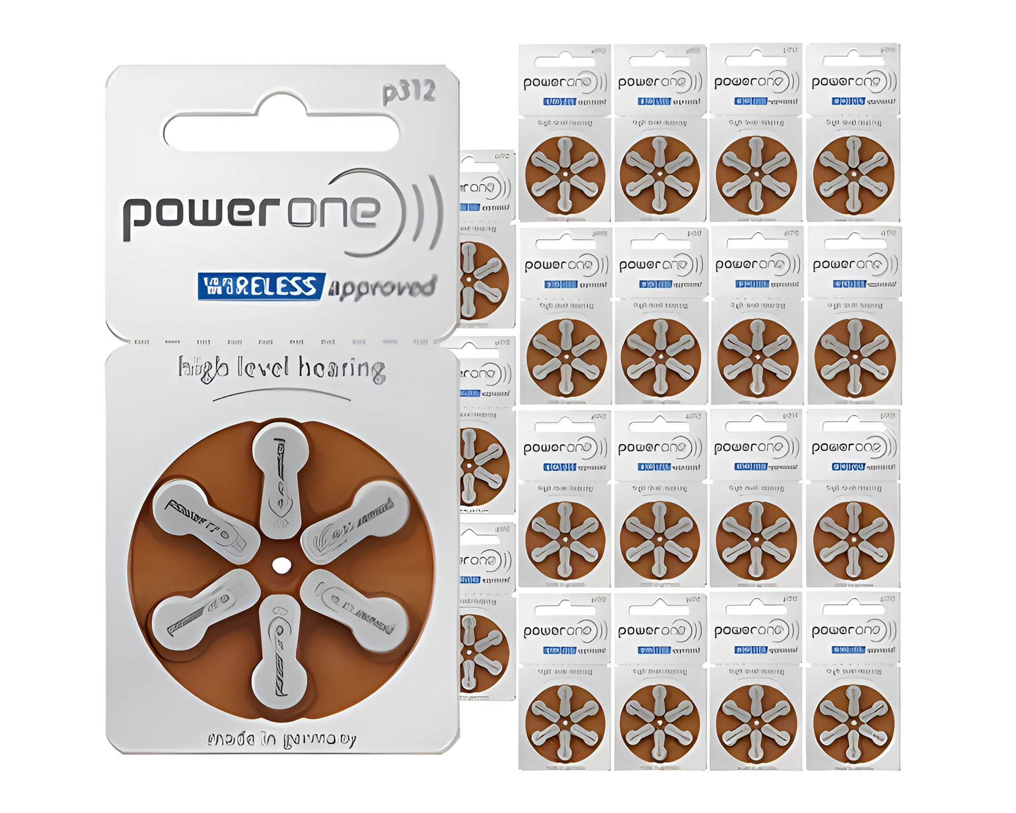 Power one P312 size 312 Hearing Aid Batteries 60 Pack - Image 2