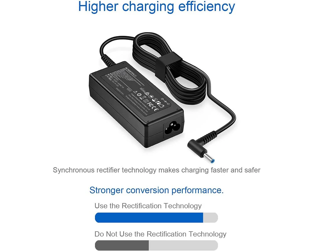 Blue Tip Power Adapter for HP Laptops 65W HP Laptop Charger - Image 3