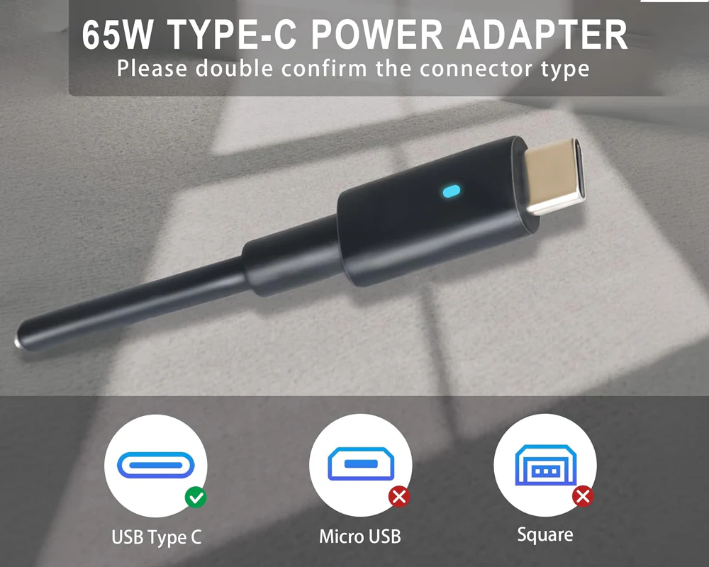 65W Type C USB C DELL Power Charger Replacement - Image 6