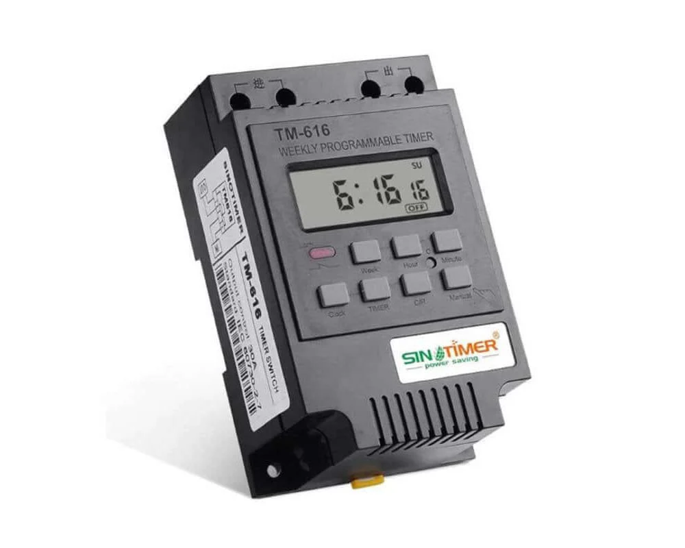 7 Day Timer, Din Rail Mount, Ac230 V 30A Output Black - Image 4