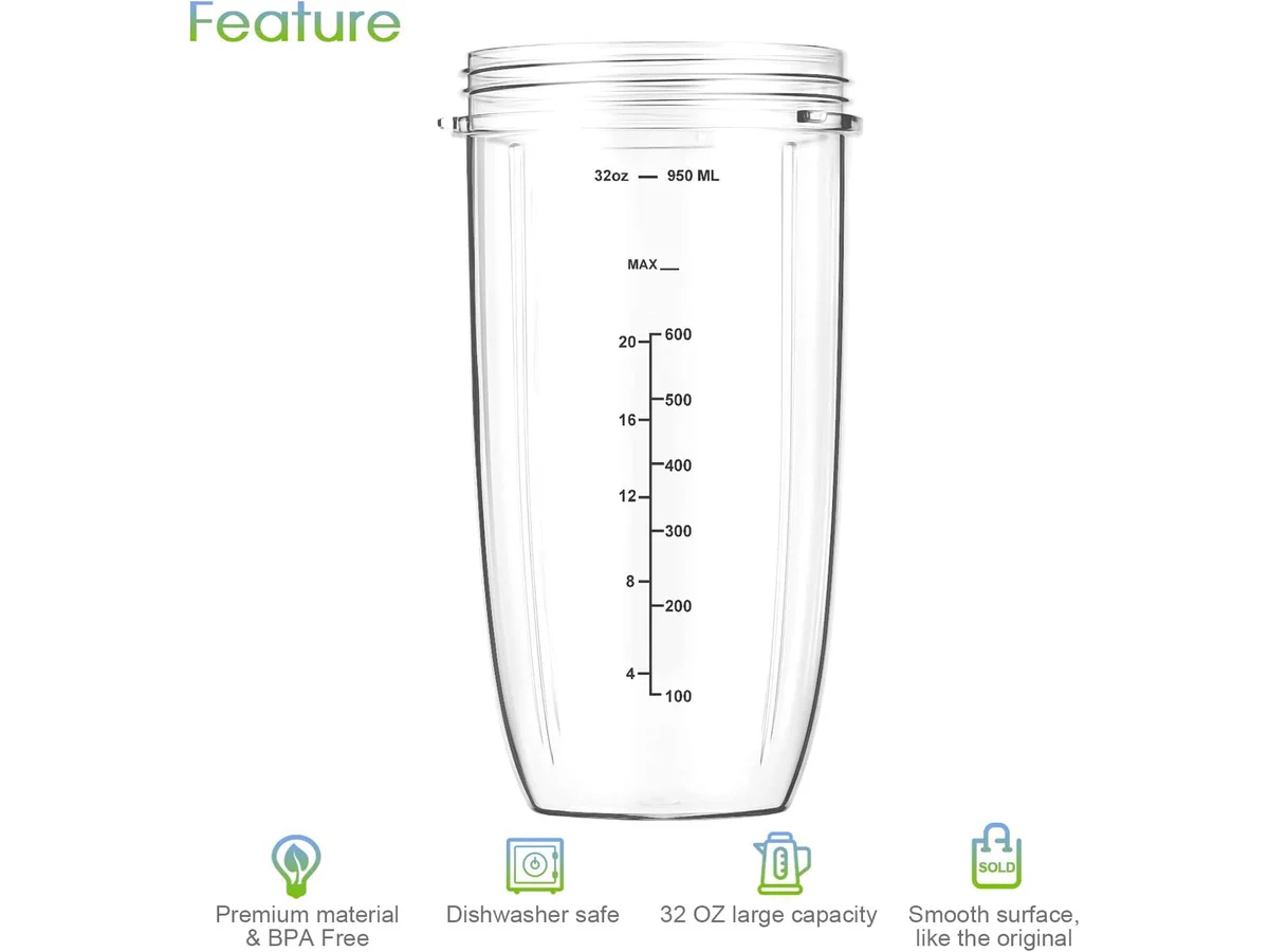 Replacement 7 PCS NutriBullet Juicer Cup Set - Image 9