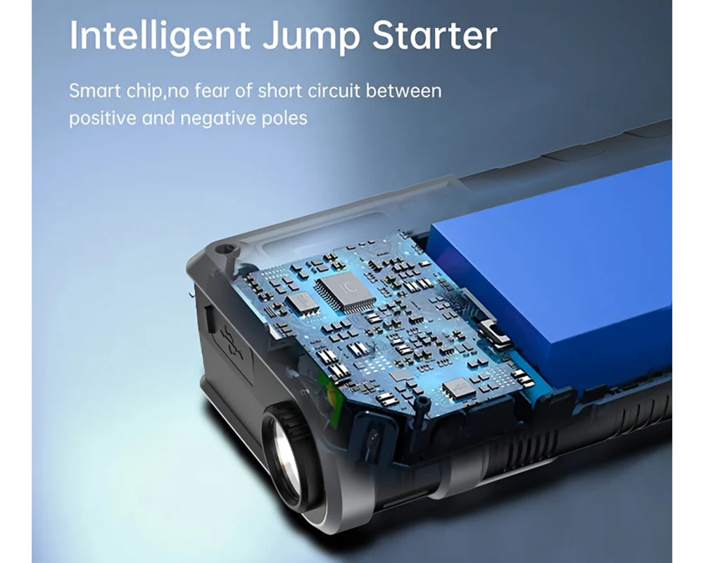 Portable Car Jump Starter with Air Pump - Image 4