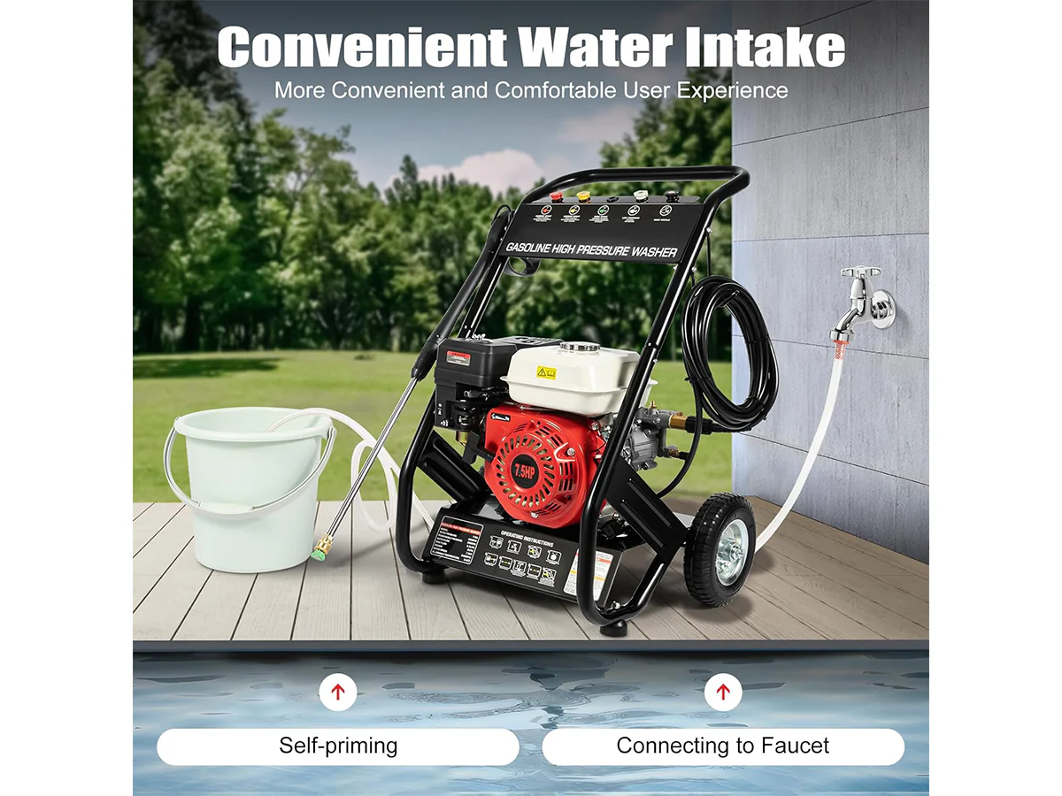 High Pressure Washer 7.5HP Petrol High Pressure Washer 200 Bar Jet Washer - Image 5