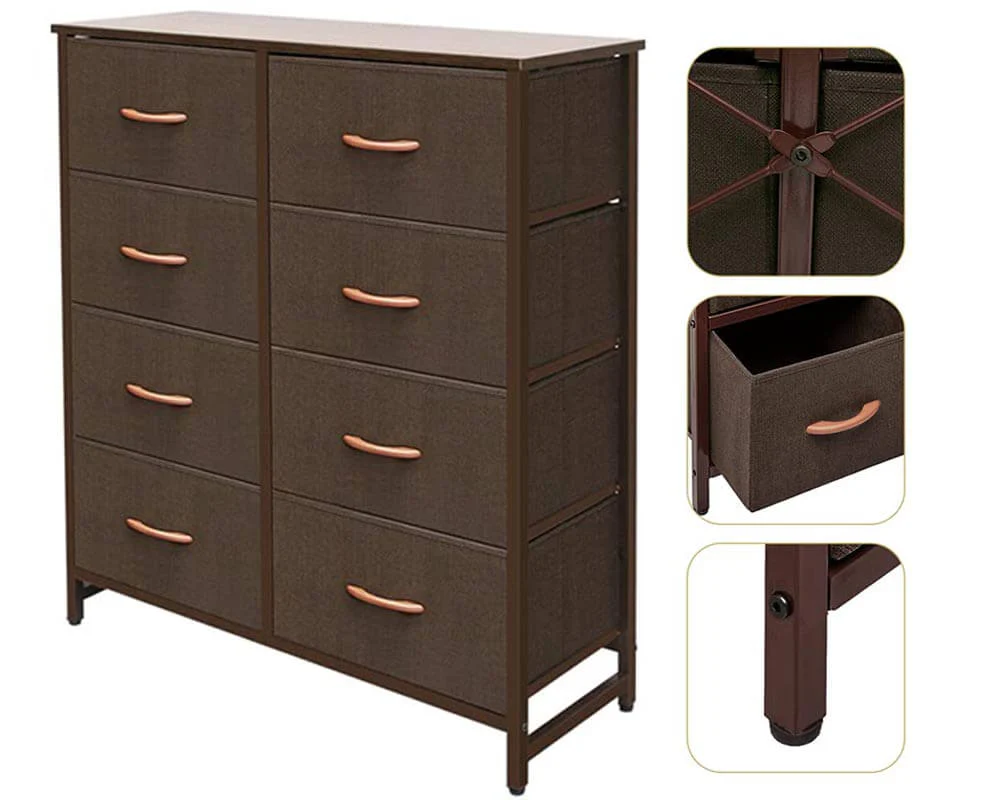 Chest of Drawers 8 Drawers Dresser Tallboy - Image 9
