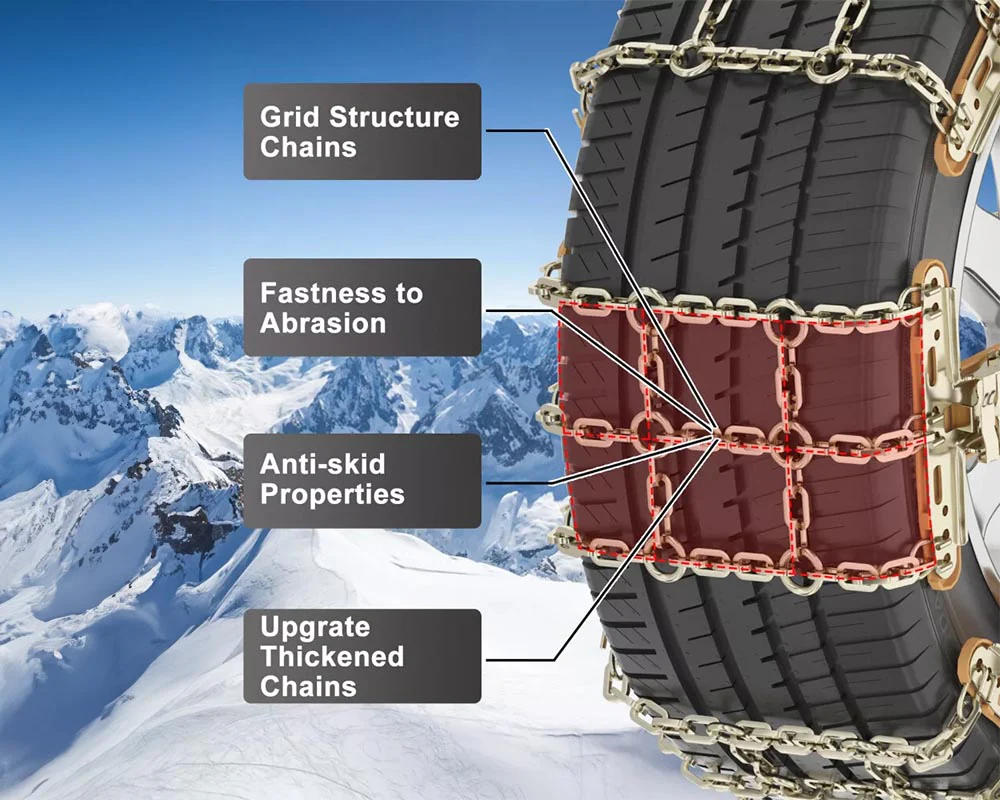 8pcs Car Tire Snow Chain - Image 10