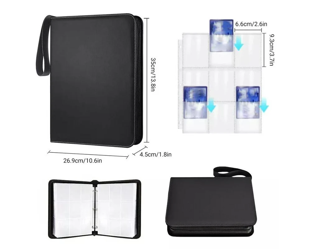 900 Pockets Cards Holder Storage Bag 900 Card Holder Capacity Album Collector - Image 2