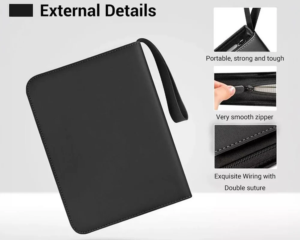 900 Pockets Cards Holder Storage Bag 900 Card Holder Capacity Album Collector - Image 4